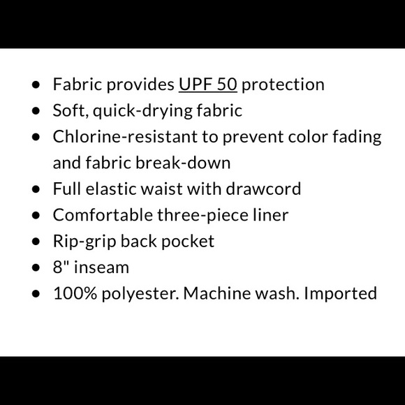 Lands’ End Solid Volley Swim Shorts Blue LG NEW - Picture 5 of 15